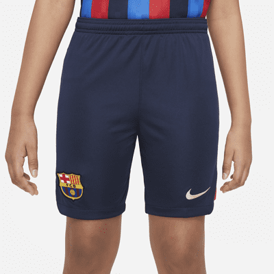 Shorts de fútbol Nike Dri-FIT para niños talla grande del FC Barcelona local 2022/23 Stadium