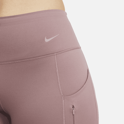 Leggings a tutta lunghezza a vita media con tasche e sostegno elevato Nike Go – Donna