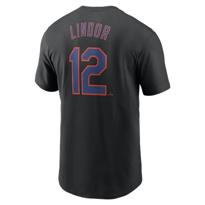 Francisco Lindor New York Mets Fuse Men's Nike MLB T-Shirt