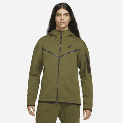 nike olive green zip up