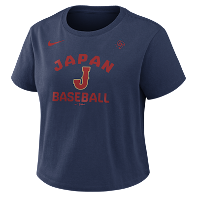Japan National Baseball Team 2026 World Baseball Classic Mod Women's Nike Cropped T-Shirt