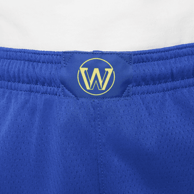 Golden State Warriors 2023/24 Icon Edition Older Kids' (Boys') Nike NBA Swingman Shorts