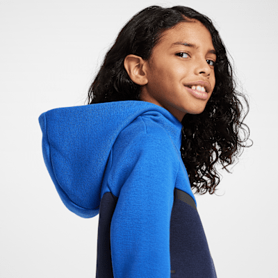 Nike Sportswear Tech Fleece Hoodie mit durchgehendem Reißverschluss für ältere Kinder