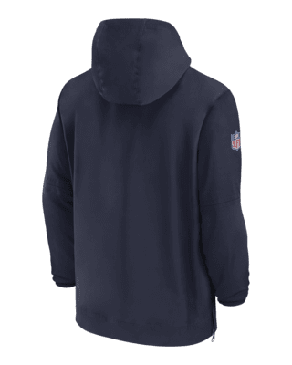 Men's Nike Navy Dallas Cowboys Sideline Alpha Fly Rush Pullover Jacket