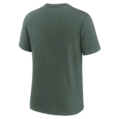 Playera universitaria Nike para hombre Michigan State Spartans Blitz Evergreen Legacy Primary