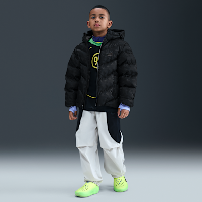 Chamarra acolchada Therma-FIT holgada para niños talla grande Nike Sportswear All Day Play