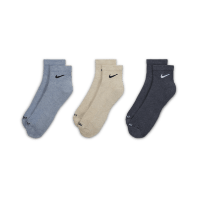 Calcetines de entrenamiento al tobillo (3 pares) Nike Everyday Plus Cushioned