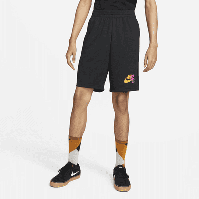 mens black and gold nike shorts