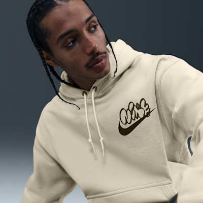 Felpa in fleece con cappuccio Nike Solo Swoosh – Uomo