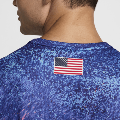 Pánské běžecké tričko Nike Dri-FIT USA Miler s krátkým rukávem