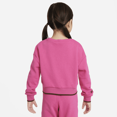 Sudadera de cuello redondo infantil Nike Sweet Swoosh