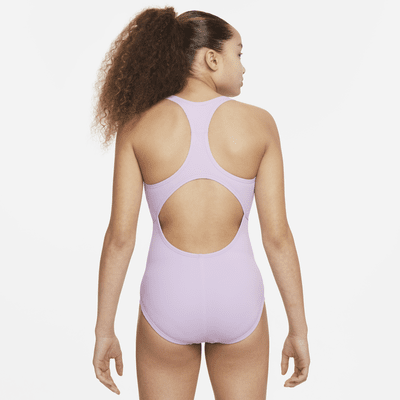 Traje de baño de una sola pieza con espalda deportiva para niña talla grande Nike Essential