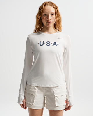 Женские  Nike Team USA One Dri-FIT Long-Sleeve Top