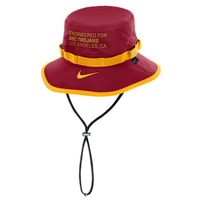 Gorro tipo pescador universitario Nike Dri-FIT para hombre USC Sideline Apex Gameday Boonie
