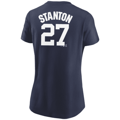 Youth New York Yankees Giancarlo Stanton Majestic White Cool Base Replica  Player Jersey