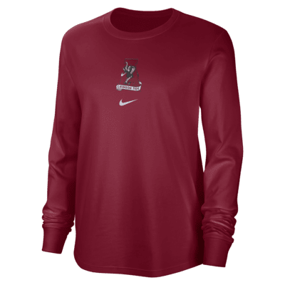 Alabama Women's Nike College Crew-Neck Long-Sleeve T-Shirt. Nike.com