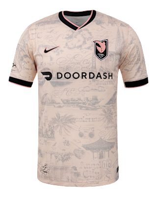 Мужские джерси Giselle Thompson Angel City FC 2025 Stadium Away Nike Dri-FIT NWSL Replica Jersey