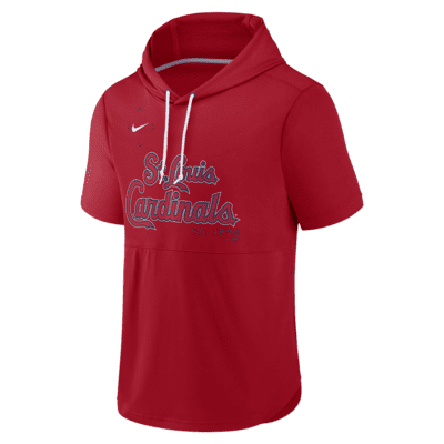 St. Louis Cardinals Nike Women's Club Lettering Fashion Performance  Pullover Sweatshirt - Navy/Red