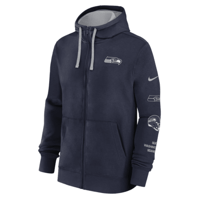 Seattle Seahawks Club Men's Nike NFL Full-Zip Hoodie