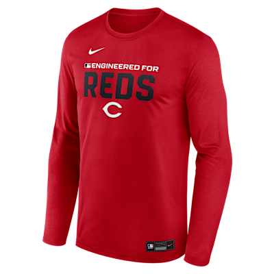 Cincinnati Reds Authentic Collection Team Issue Men's Nike Dri-FIT MLB Long-Sleeve T-Shirt