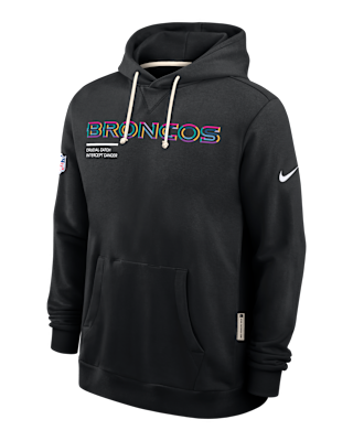 Мужское худи Denver Broncos Crucial Catch Sideline Nike Dri-FIT NFL Pullover Hoodie