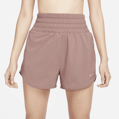 Nike One Dri-FIT Shorts mit Futter und besonders hohem Taillenbund für Damen (ca. 7,5 cm)