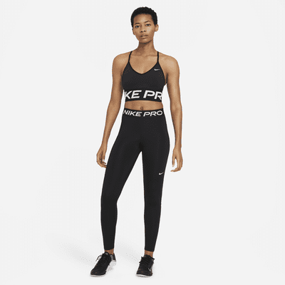 Nike Pro Leggings de talle medio con paneles de malla - Mujer