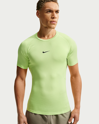Мужские тайтсы Nike Pro Dri-FIT Tight Short-Sleeve Fitness Top для тренировок