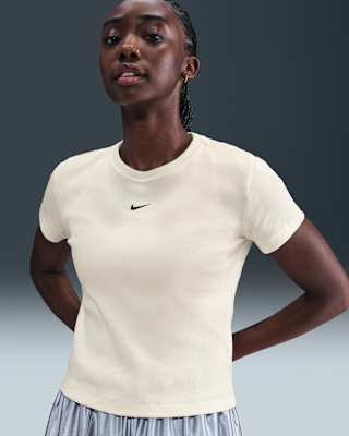 Женская футболка Nike Sportswear Tight Ribbed Short-Sleeve