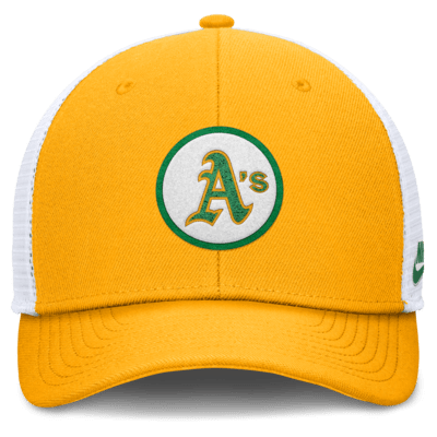 Oakland Athletics Cooperstown Rise Men's Nike Dri-FIT MLB Trucker Adjustable Hat