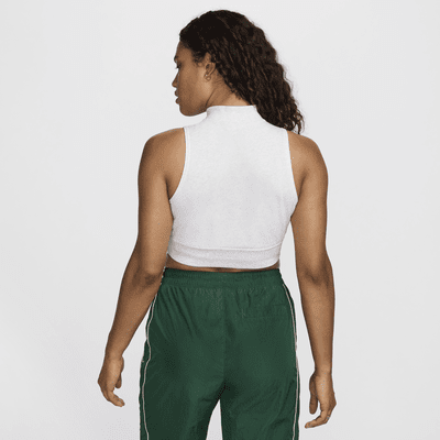 Nike Sportswear Chill Terry Women's Slim Cropped 1/2-Zip French Terry Tank Top