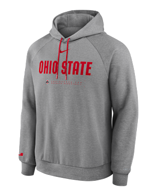 Мужское худи Ohio State Courtside Basketball Practice Nike Dri-FIT Pullover Hoodie для баскетбола