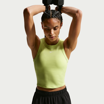 Camiseta de tirantes Dri-FIT cropped para mujer Nike One Fitted