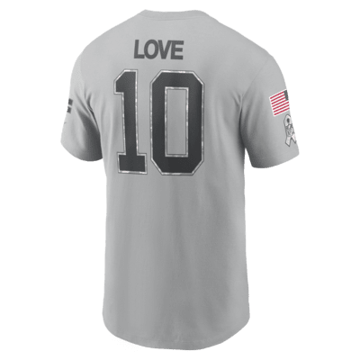 Jordan Love Green Bay Packers Salute to Service Men's Nike NFL T-Shirt