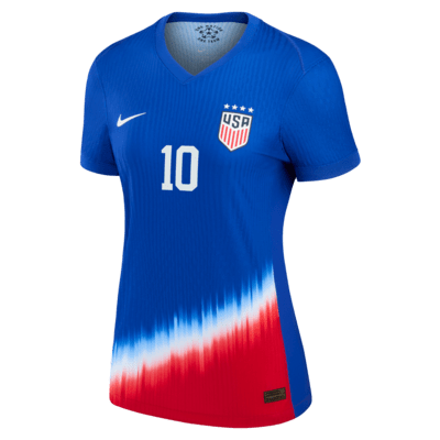 Jersey de fútbol Nike Dri-FIT ADV de la selección nacional de fútbol femenino de Estados Unidos visitante 2024 Match Lindsey Horan para mujer