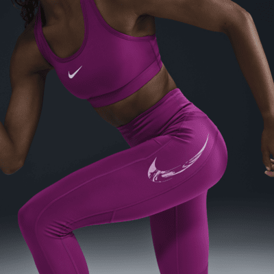 Nike Fast løpeleggings i 7/8 lengde med mellomhøyt liv og lommer til dame