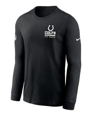 Мужская футболка Indianapolis Colts Sideline Team Issue Nike Dri-FIT NFL Long-Sleeve