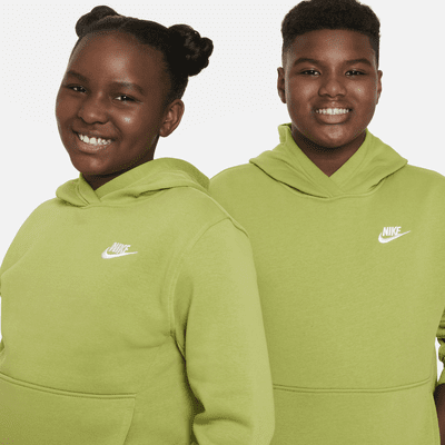 Sudadera con gorro sin cierre para niños talla grande (talla amplia) Nike Sportswear Club Fleece