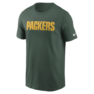 Green Bay Packers Primetime Wordmark Essential Men's Nike NFL T-Shirt