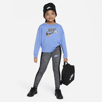 Nike Notebook Print Long Sleeve Knit Top Little Kids Top