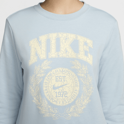 Sudadera de cuello redondo para mujer Nike Sportswear Club Fleece