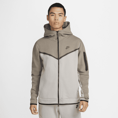 brown tech fleece hoodie