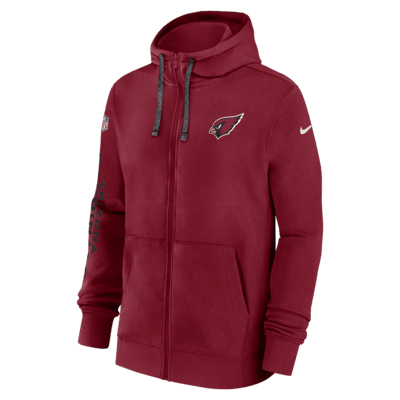 Arizona Cardinals Sideline Team Issue Club Men's Nike Full Zip Hoodie