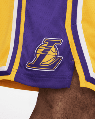 Nike L.A. Lakers Icon Edition Men's NBA Yellow Swingman BB Shorts