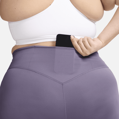 Legging 7/8 à taille haute et maintien supérieur avec poches Nike Go pour femme (grande taille)