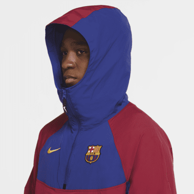 fc barcelona woven jacket