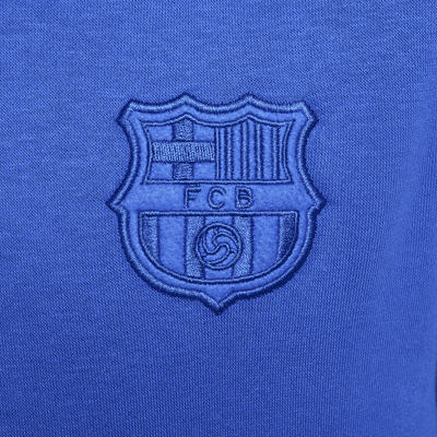 Bluza piłkarska z kapturem dla dużych dzieci (chłopców) Nike FC Barcelona Club (wersja trzecia)