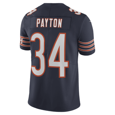 Camiseta de fútbol americano edición limitada para hombre NFL Chicago Bears Nike Vapor Untouchable (Walter Payton)