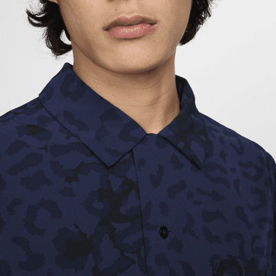 Nike SB Print Bowler Short-Sleeve Button-Down Skate Top