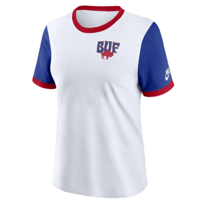 Buffalo Bills Rewind Women's Nike NFL Ringer T-Shirt